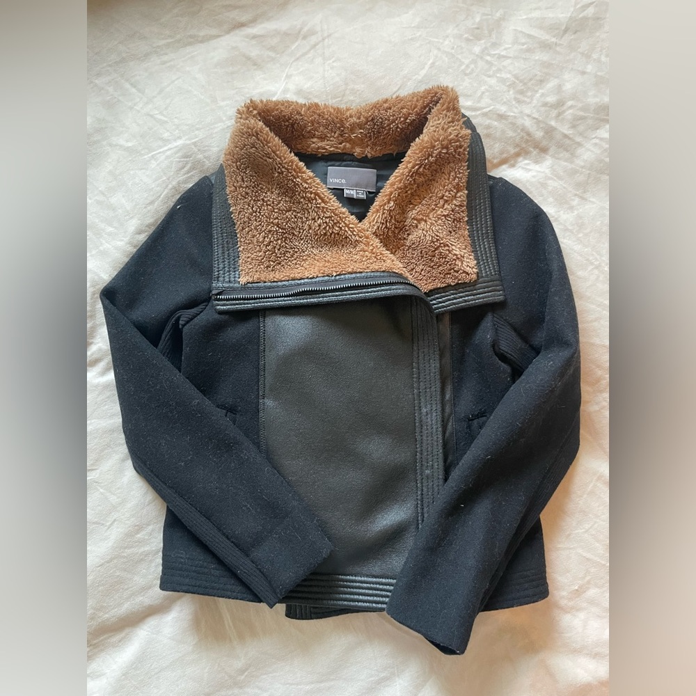 Vince Kids Wool Moto Jacket
